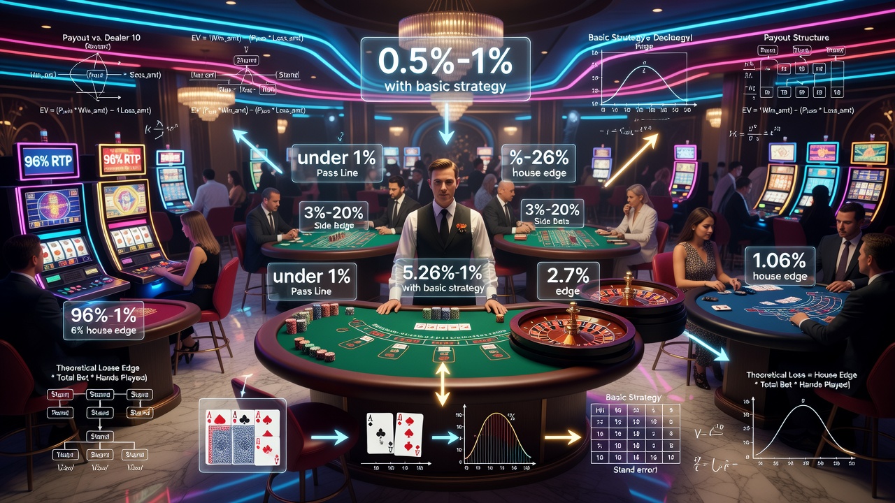 House Edge in Blackjack: How It Compares to Roulette, Slots, and Other Casino Table Games