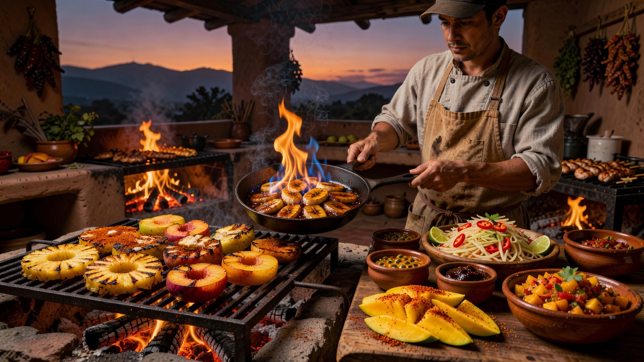 Spicy Fruit Recipes: Flaming Desserts, Fire-Roasted Fruit and Hot Tropical Dishes