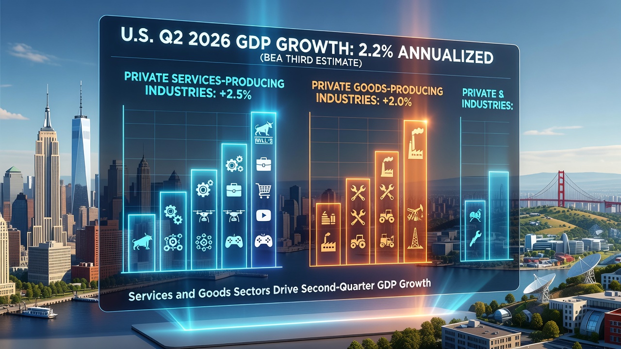Services and Goods Sectors Drive Second-Quarter GDP Growth
