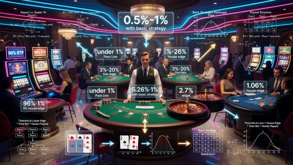House Edge in Blackjack: How It Compares to Roulette, Slots, and Other Casino Table Games