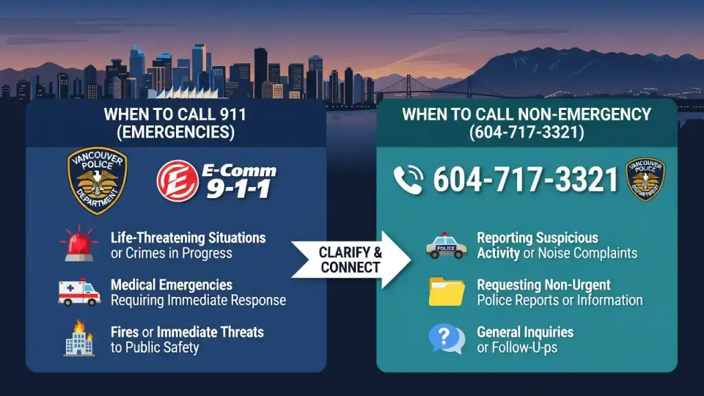 Vancouver Police Clarify When to Call 911 Versus Non-Emergency Lines